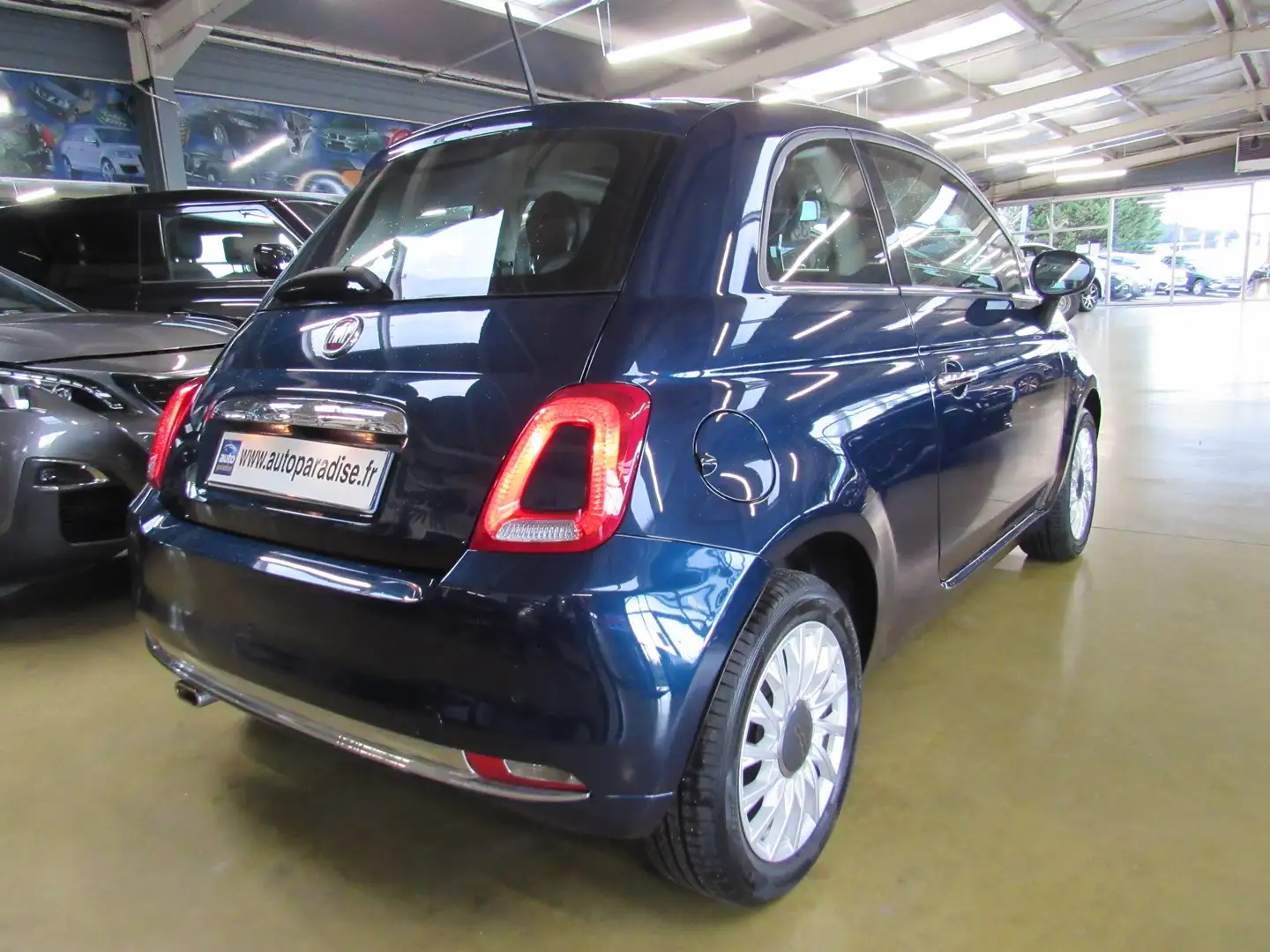 Fiat 500 1.2 69 LOUNGE Bleu - 2