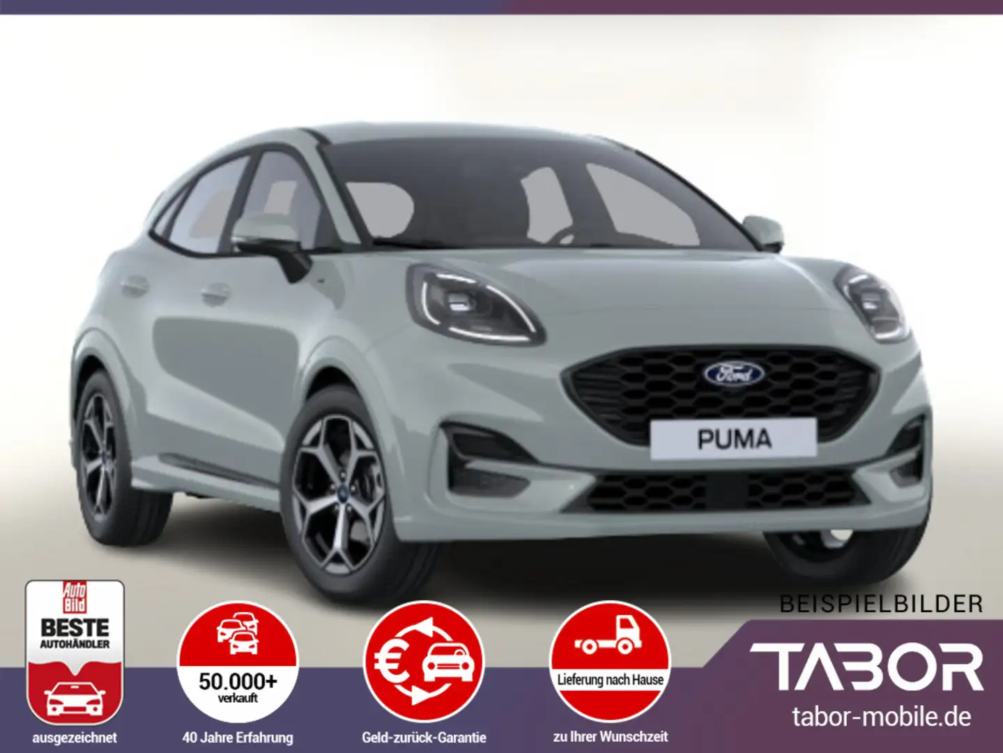 Ford Puma 1.0 EB 125 MHEV A7 ST-Line LED Nav Kam 17" Grau - 1