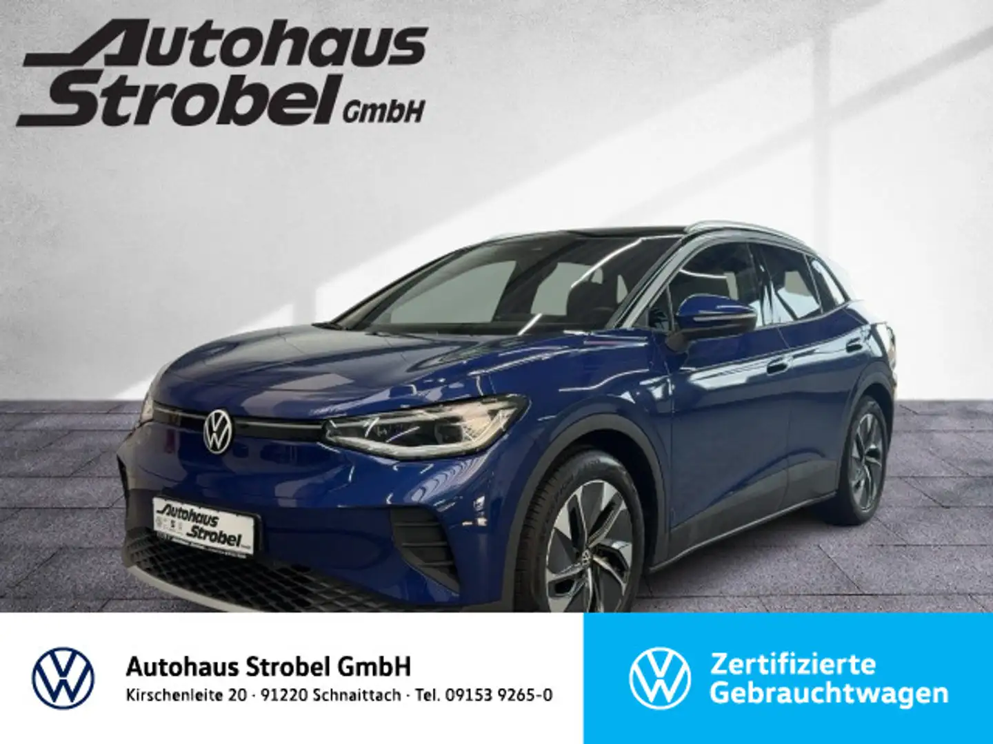 Volkswagen ID.4 Pure 55 kWh ab 1,49% Wärmep. AHK ACC Navi L Blau - 1