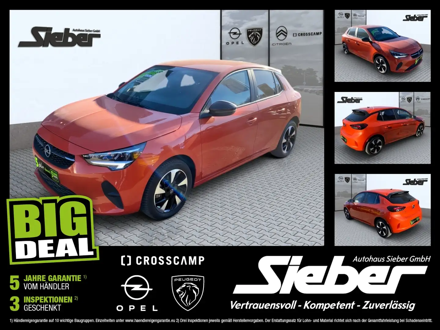 Opel Corsa-e F Edition LED Tempomat Sitzheizung Оранжевий - 1