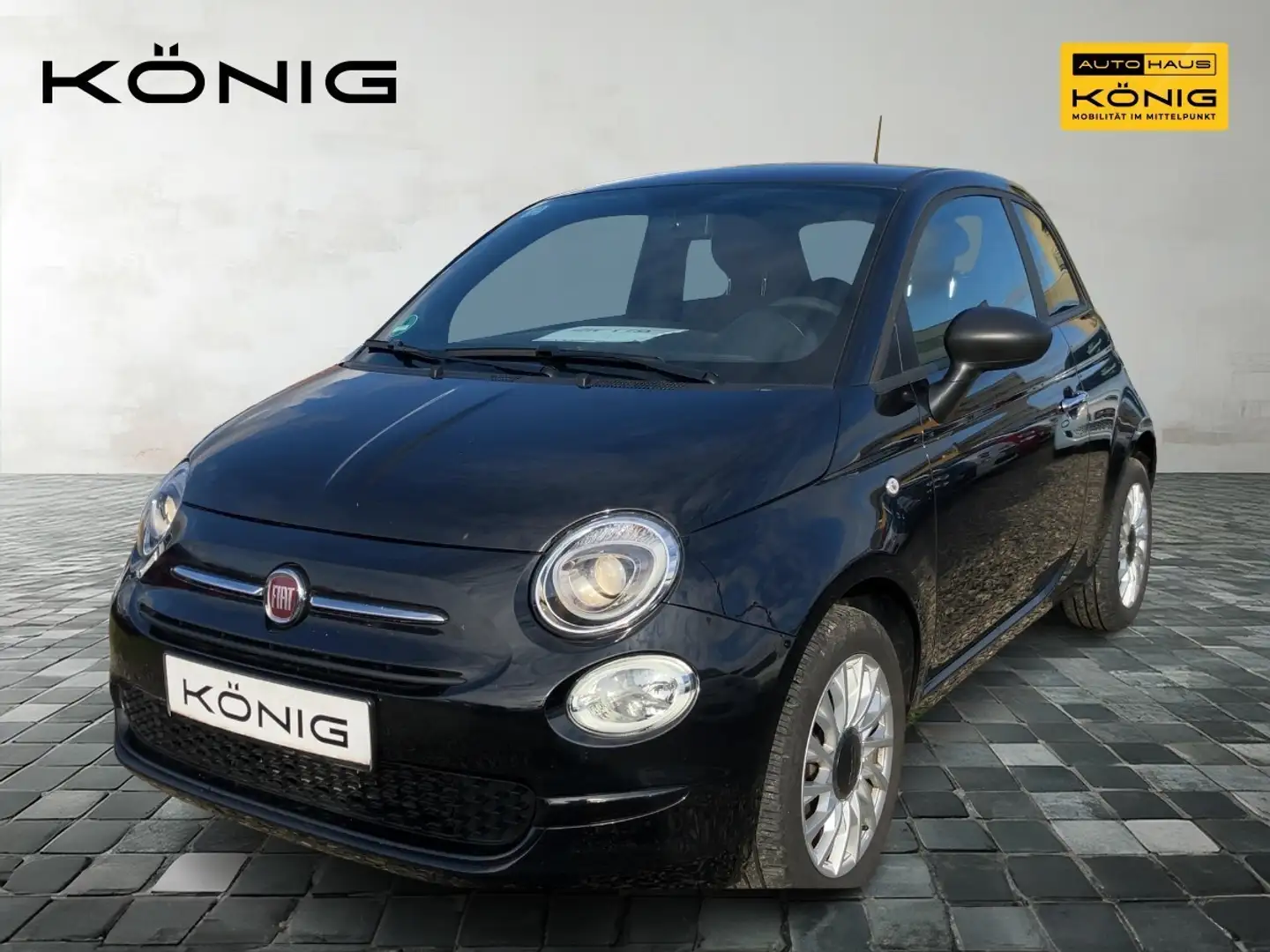 Fiat 500 Klima, Carplay Schwarz - 1