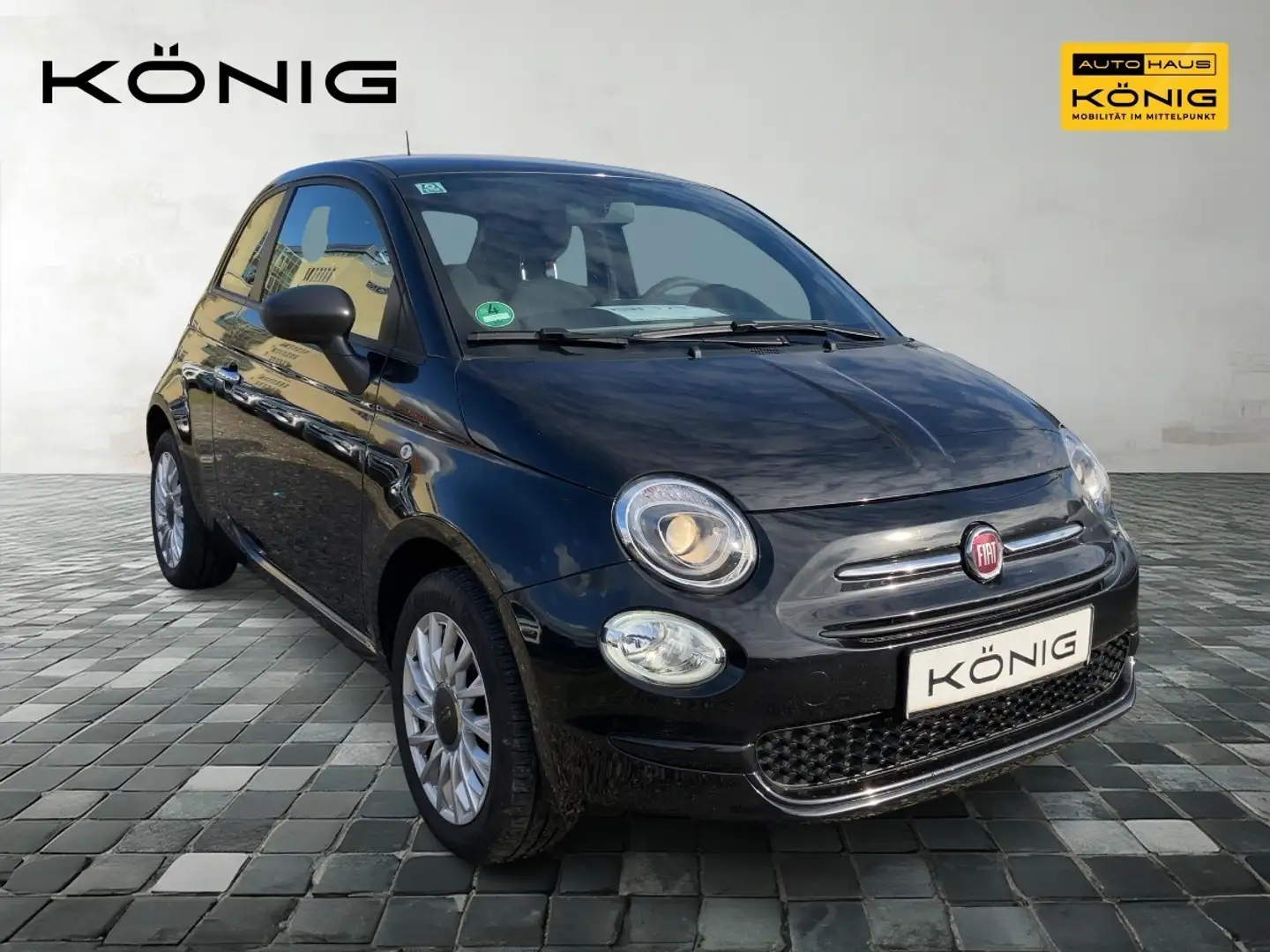 Fiat 500 Klima, Carplay Schwarz - 2