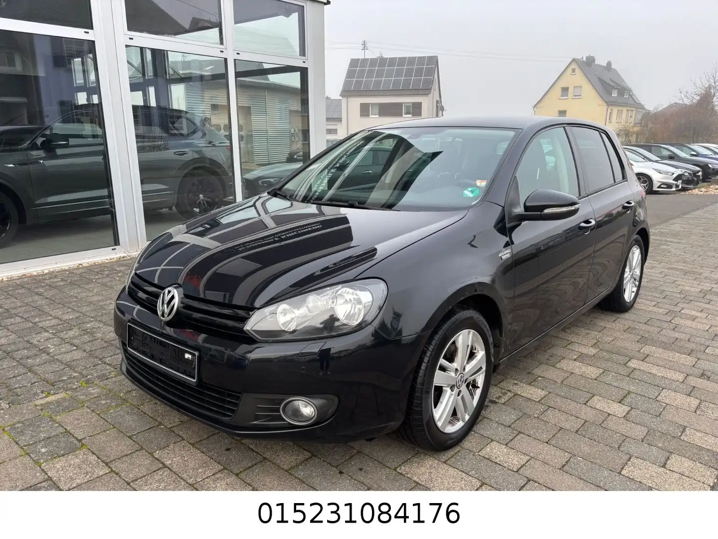 Volkswagen Golf VI Match+Teilleder+Klimaautom+PDC+2Hand Schwarz - 1