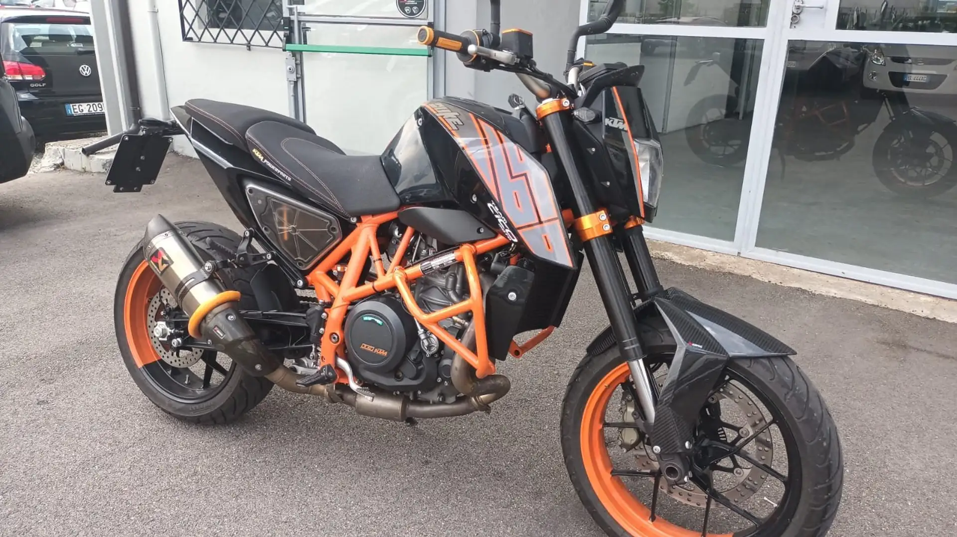 KTM 690 Duke A2  AKRAPOVIC Pomarańczowy - 1