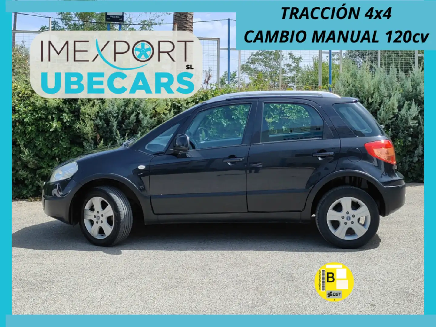 Fiat Sedici 1.9Mjt Dynamic 4x4 Noir - 1