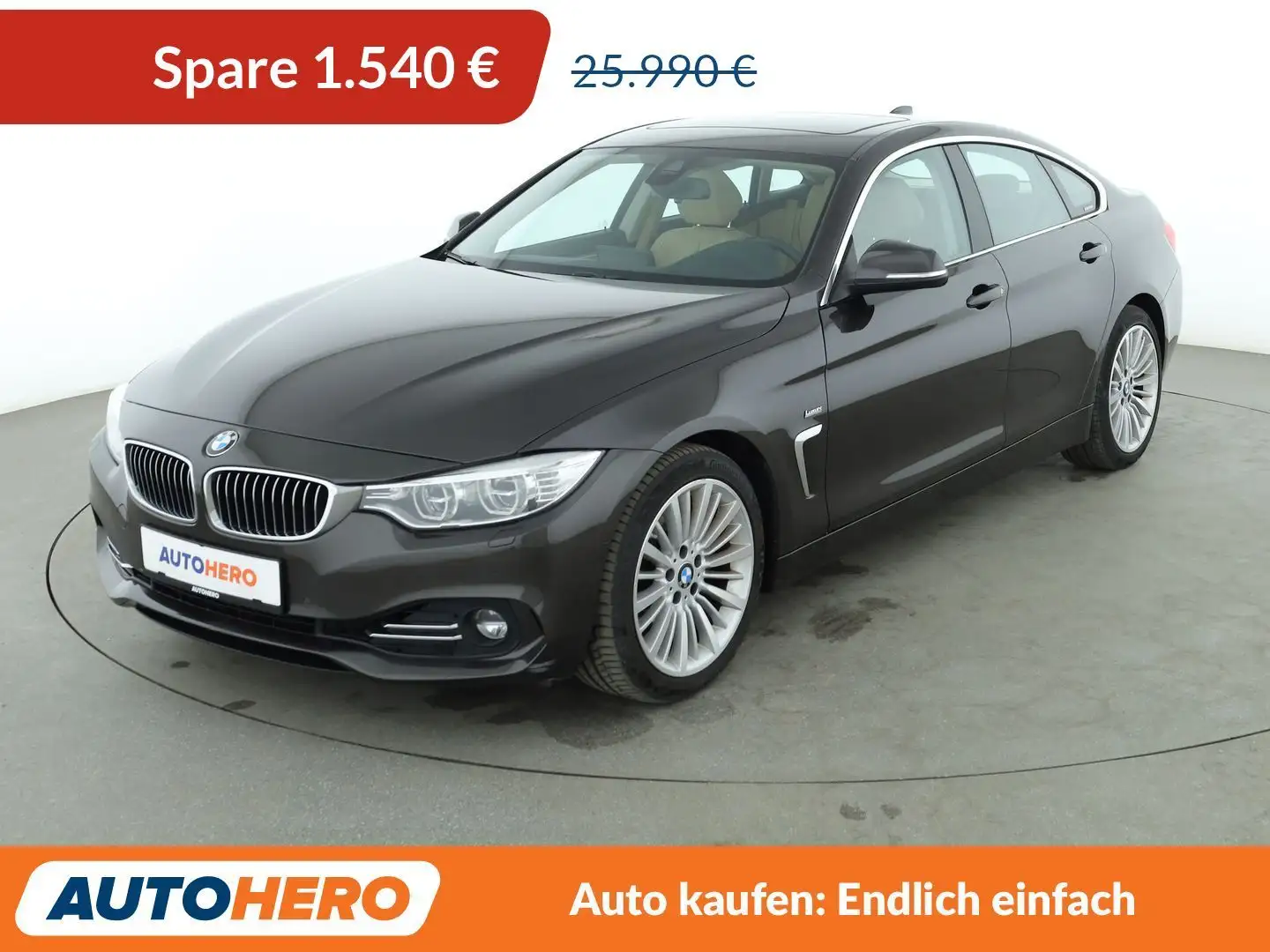 BMW 430 430d Gran Coupé Luxury Line Aut.*NAVI*CAM*PDC* Braun - 1