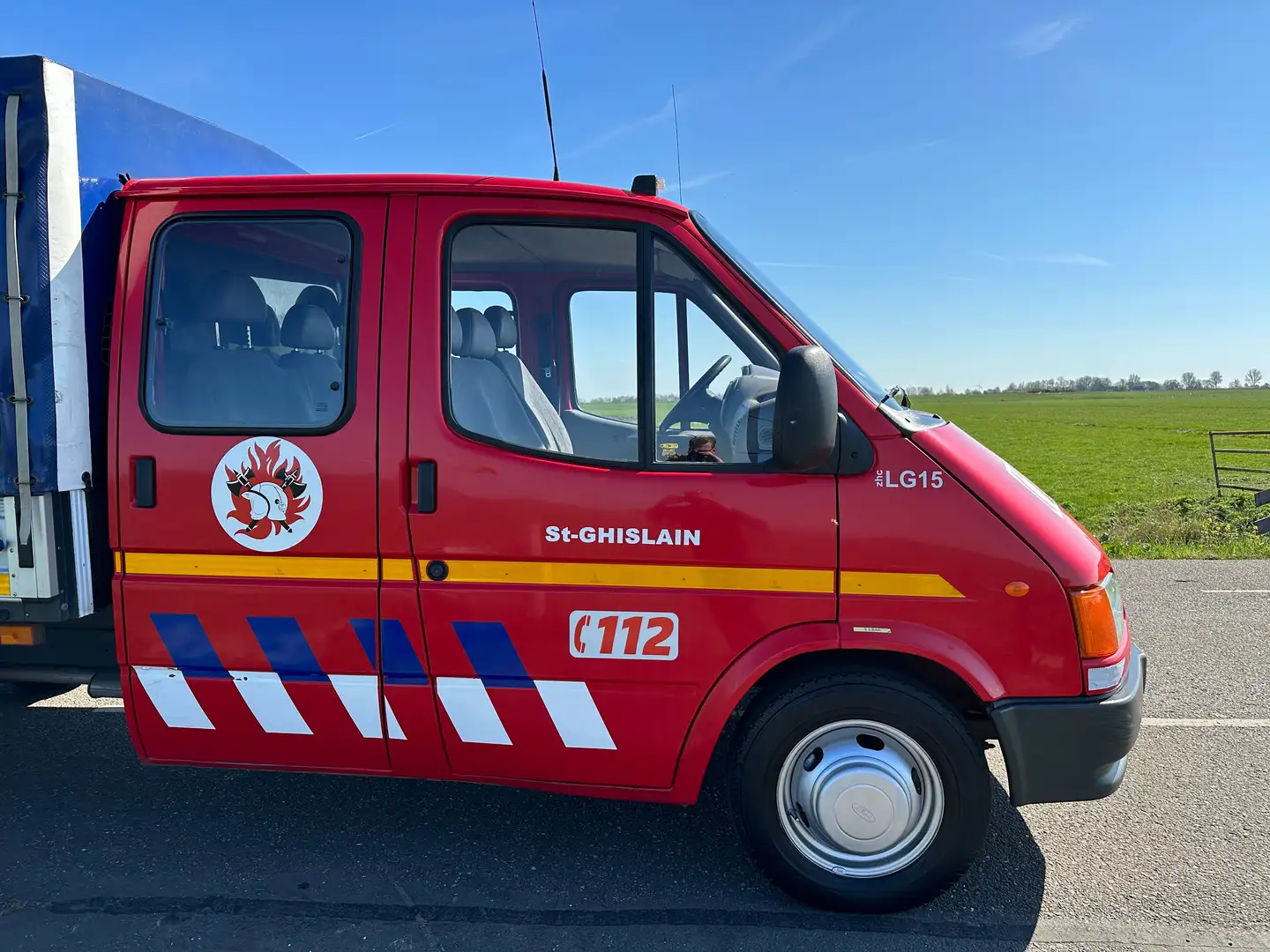 Ford Transit 2.0 Benzine , Dubbel Cabine Pick Up Brandweer Rojo - 2