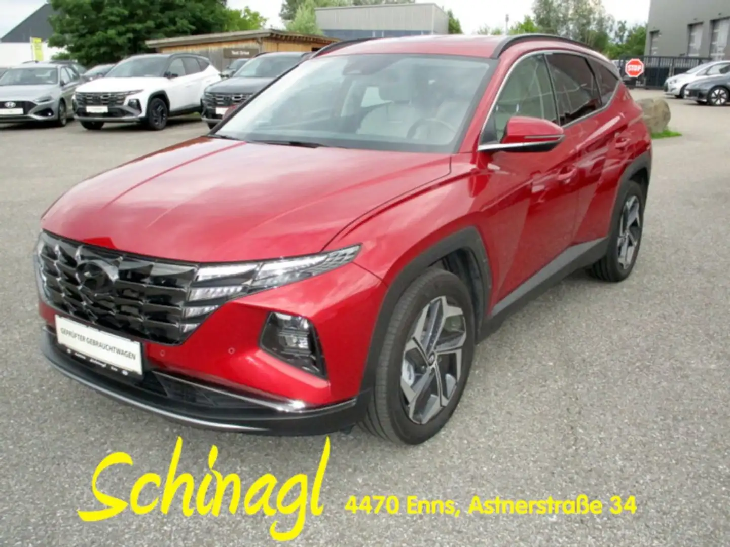 Hyundai TUCSON NX4 Prestige Line 1,6 T-GDi PHEV 4WD AT t1p AHK, Rojo - 1