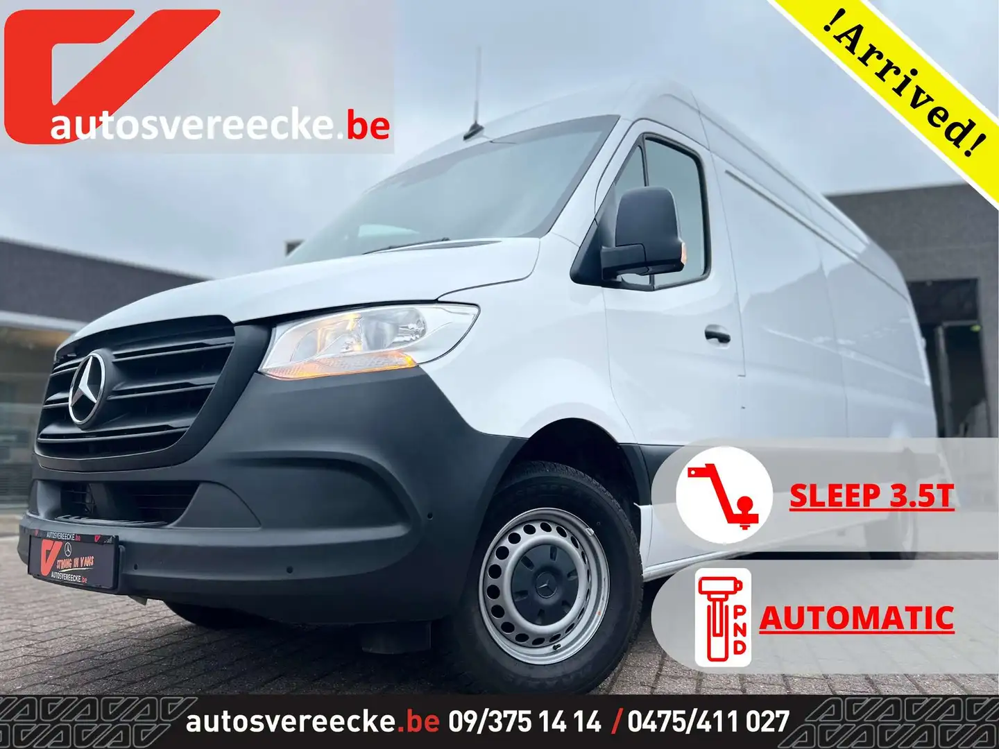 Mercedes-Benz Sprinter 317 L3H2 (38.250ex) 3.5T SLEEPCARPLAYCAMERAPTS Blanc - 1