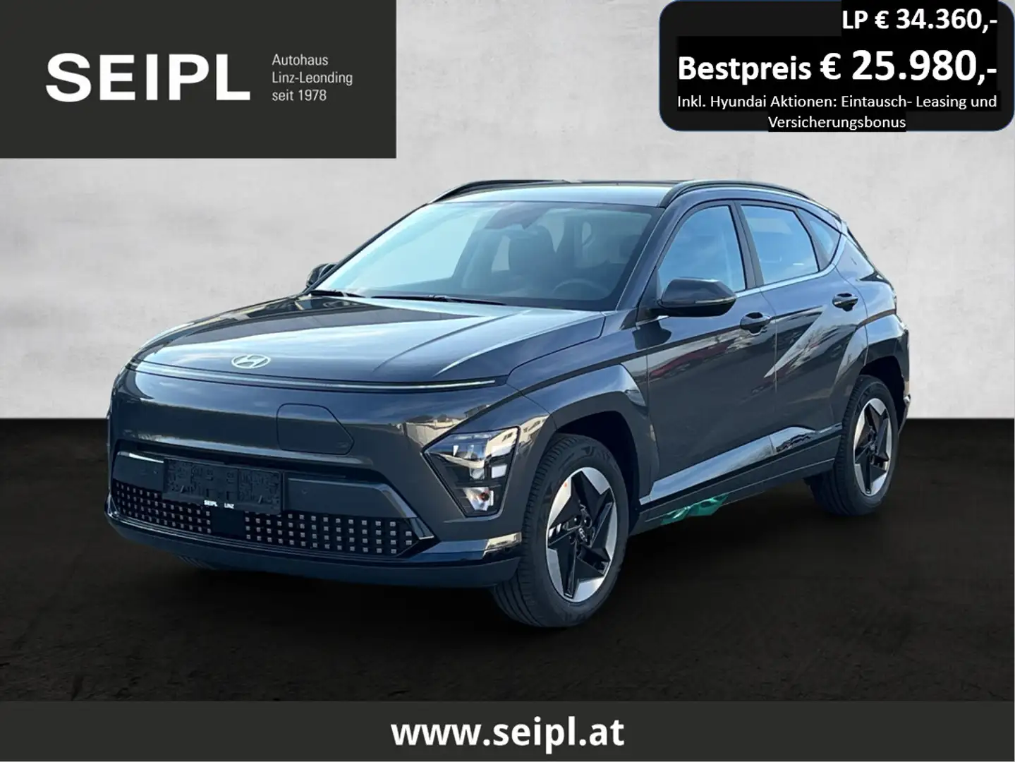 Hyundai KONA Kona Elektro 48,6kWh Smart Line*Superbonus*Wint... Grau - 1