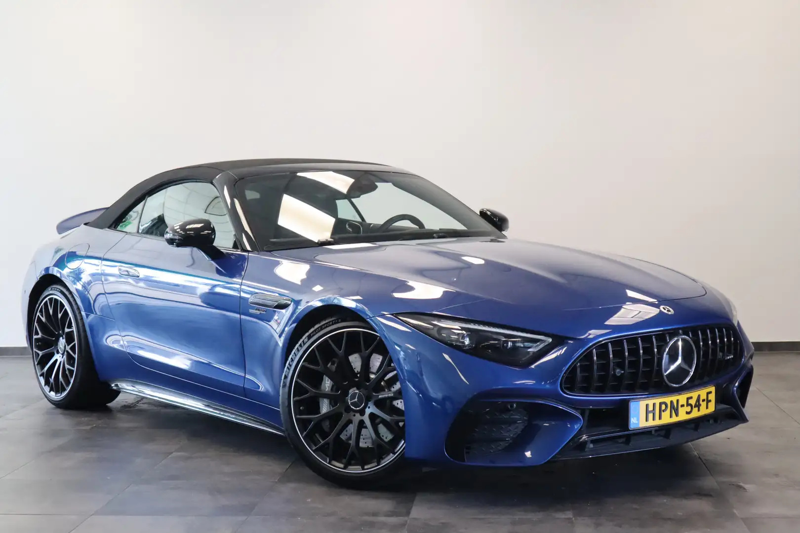 Mercedes-Benz SL 43 AMG Roadster Burmester Sfeerverlichting Head-Up Sport Blauw - 1