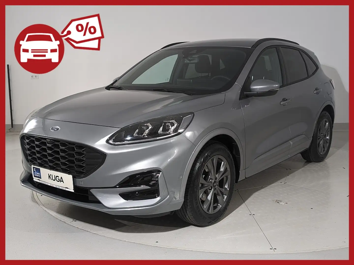 Ford Kuga 2,5 Duratec FHEV ST-Line Aut. | FORD STAHL W22 Silber - 1