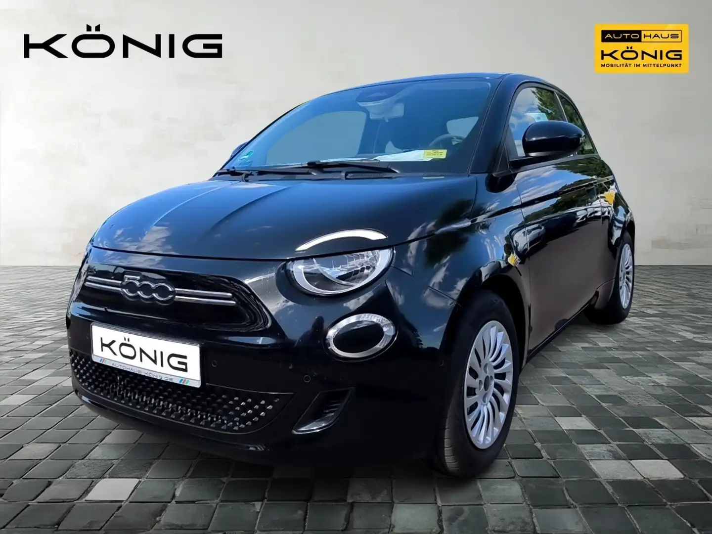 Fiat 500e BASE Klima*CarPlay*PDC*Cam*Shz Schwarz - 1