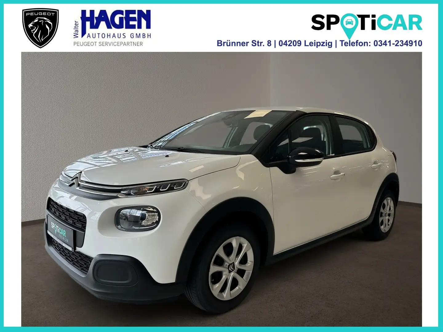 Citroen C3 Feel 1.2 82 PureTech Sitzheizung / Klimaautomatik Weiß - 1
