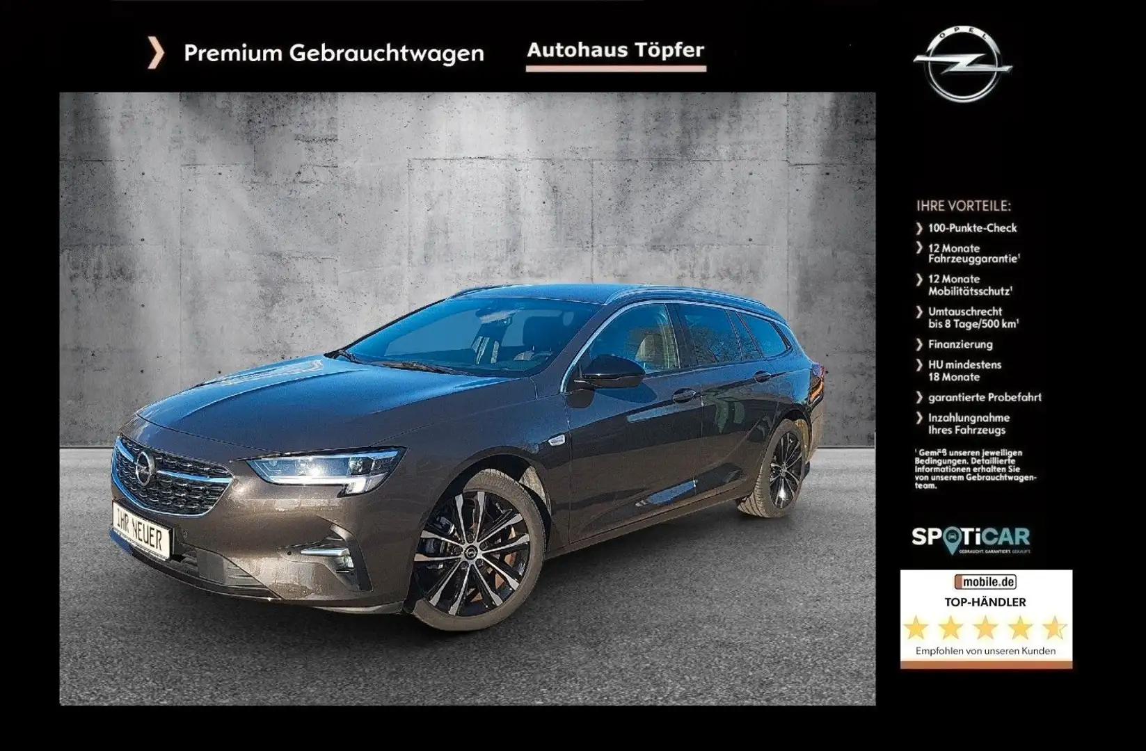 Opel Insignia B ST Premium"Ultimate"1Hand/Scheckheft Braun - 1