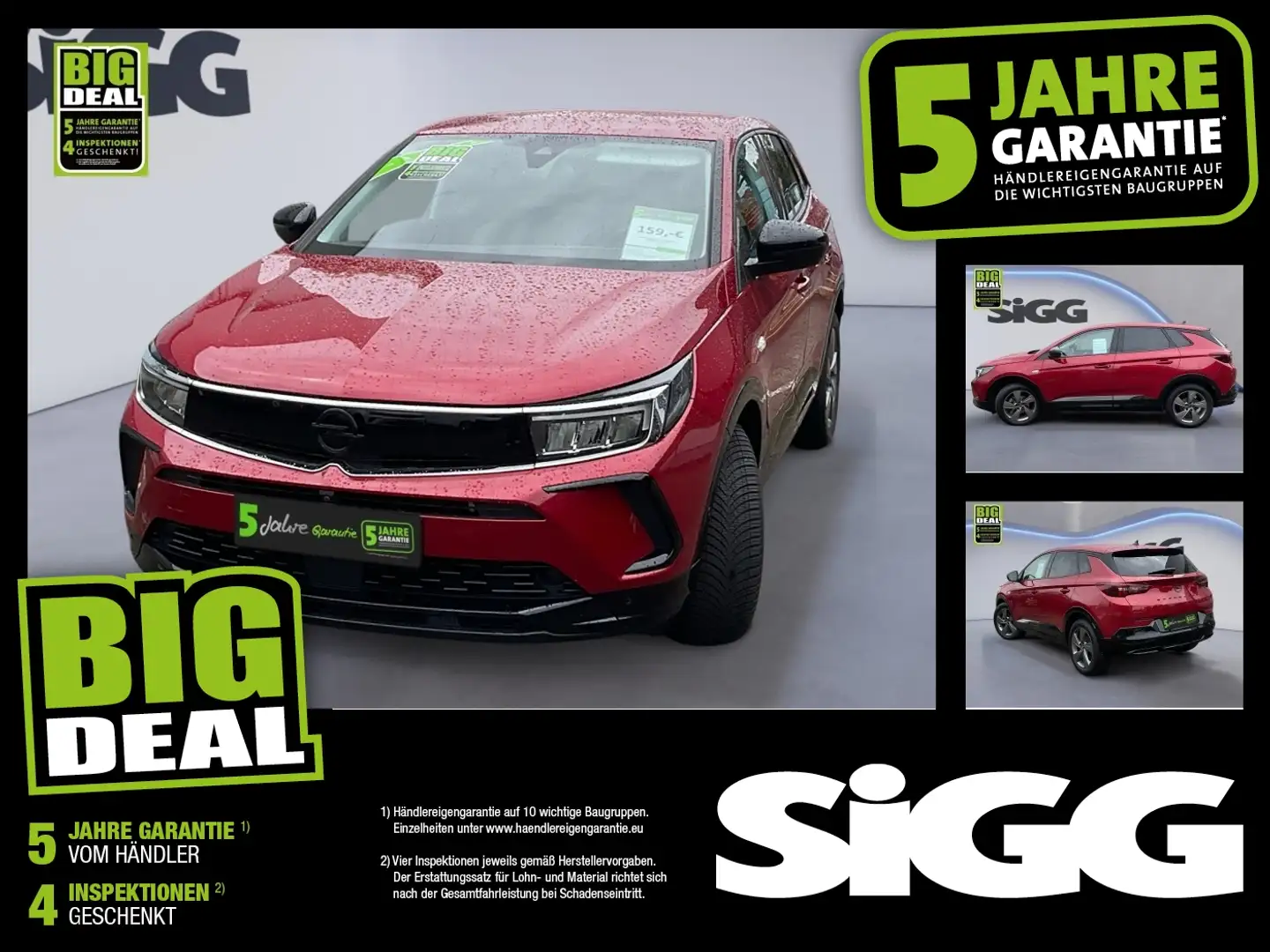 Opel Grandland 1.2 Turbo GS Line Matrix 2xKlima 360 Rot - 1