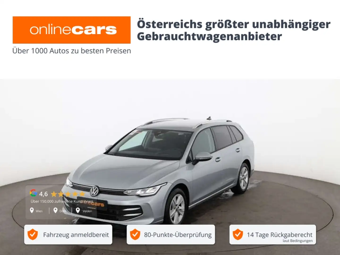 Volkswagen Golf Variant Golf VIII Variant 2.0 TDI Life Aut LED HEAD-UP Grau - 1