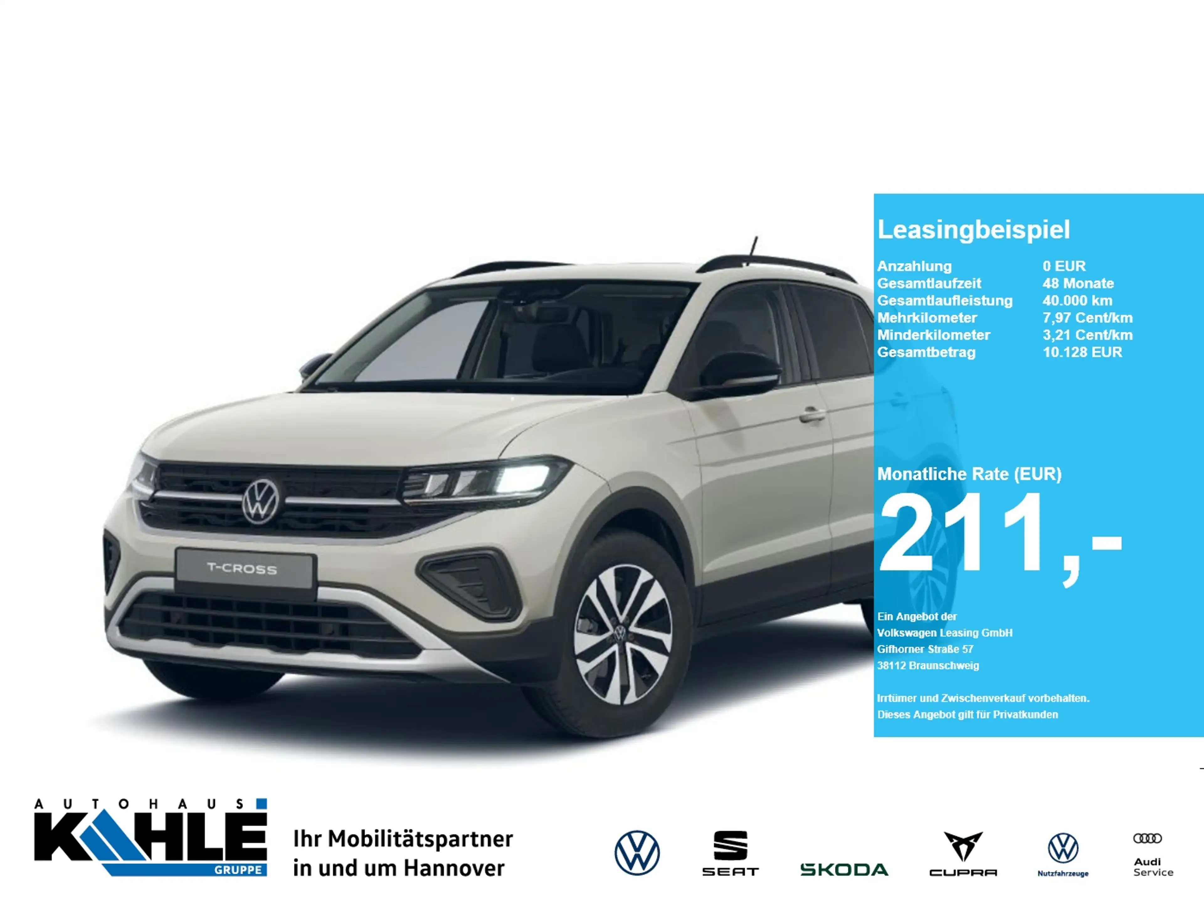 Volkswagen T-Cross 1.0 TSI OPF ENERGY Navi AHK GJR RFK DigiPro