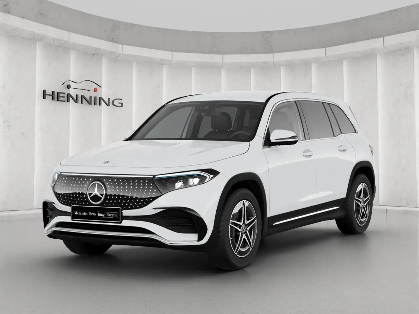 Mercedes-Benz EQB 300 AMG 4Matic LEDER DISTRONIC Memory Totwi. Blanc - 1