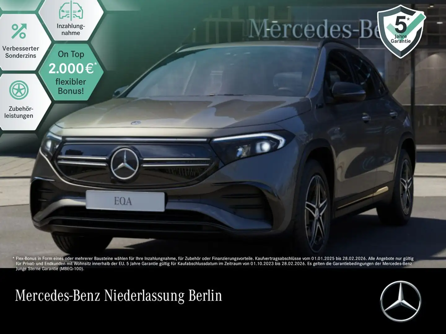 Mercedes-Benz EQA 250 AMG+NIGHT+PLUS-PAKET+AHK+KAMERA+KEYLESS Gris - 1