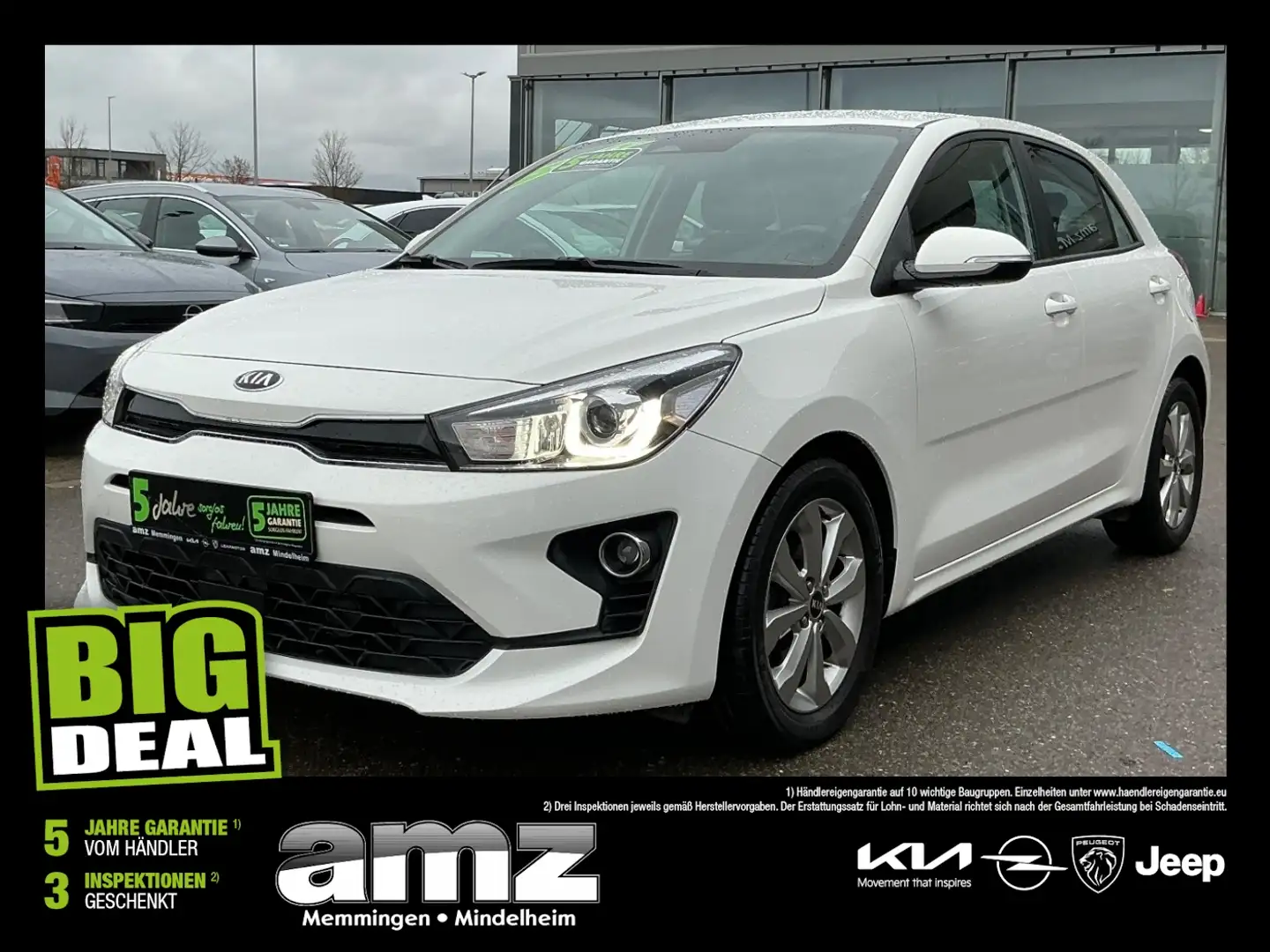 Kia Rio 1.0 T-GDI Vision *Rückfahrkamera*Navi* Weiß - 1