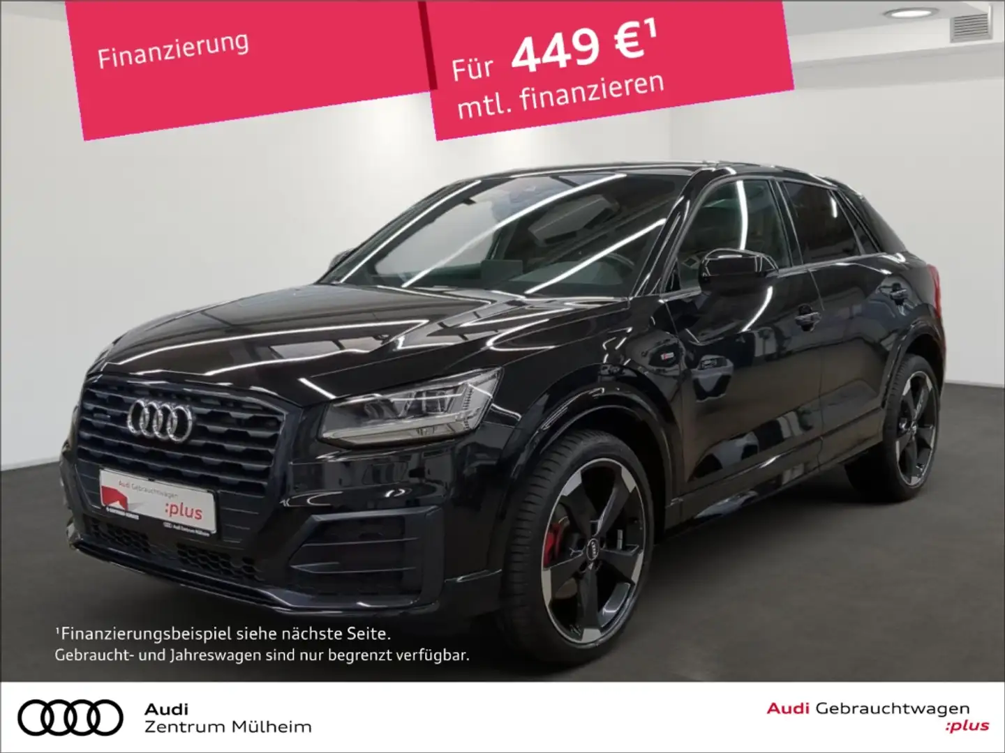 Audi Q2 40 TFSI quattro S-Line Navi LED Pano Negru - 1