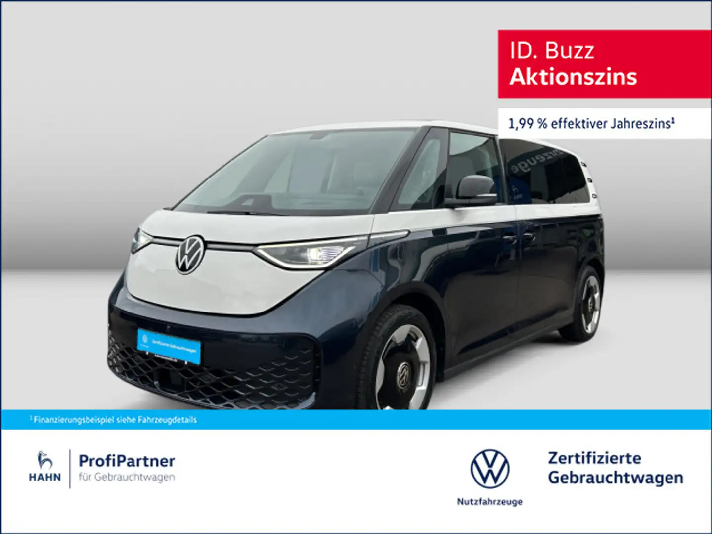 Volkswagen ID. Buzz Pro LWB 210kW HARMAN PANO AREA 7SITZER Blauw - 1