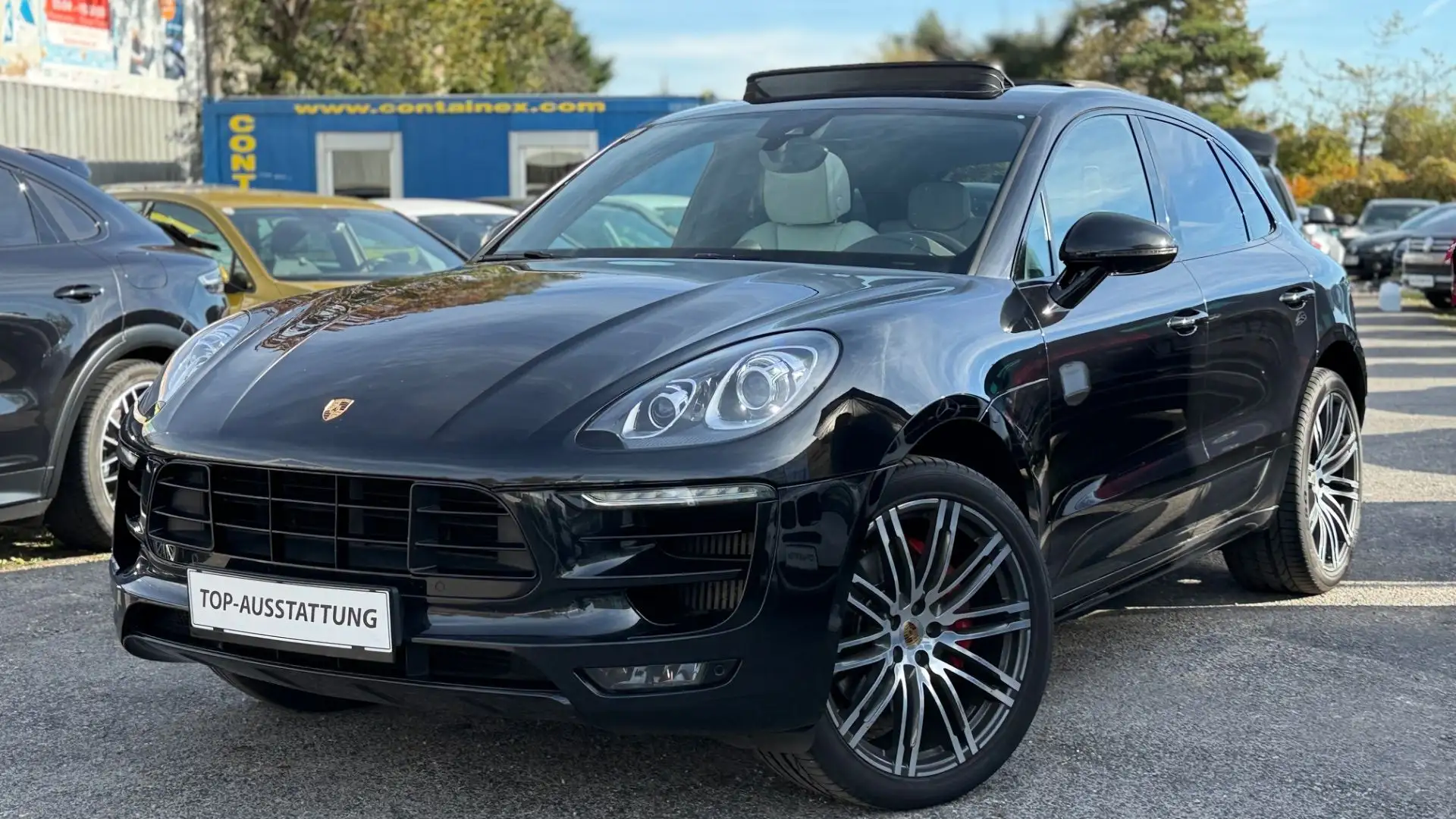 Porsche Macan Turbo Sport-Design-Paket *Top-Ausstattung +Servic Noir - 1