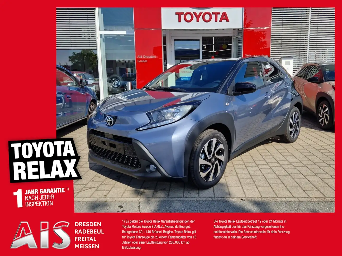 Toyota Aygo X 1.0 Teamplayer Gris - 1