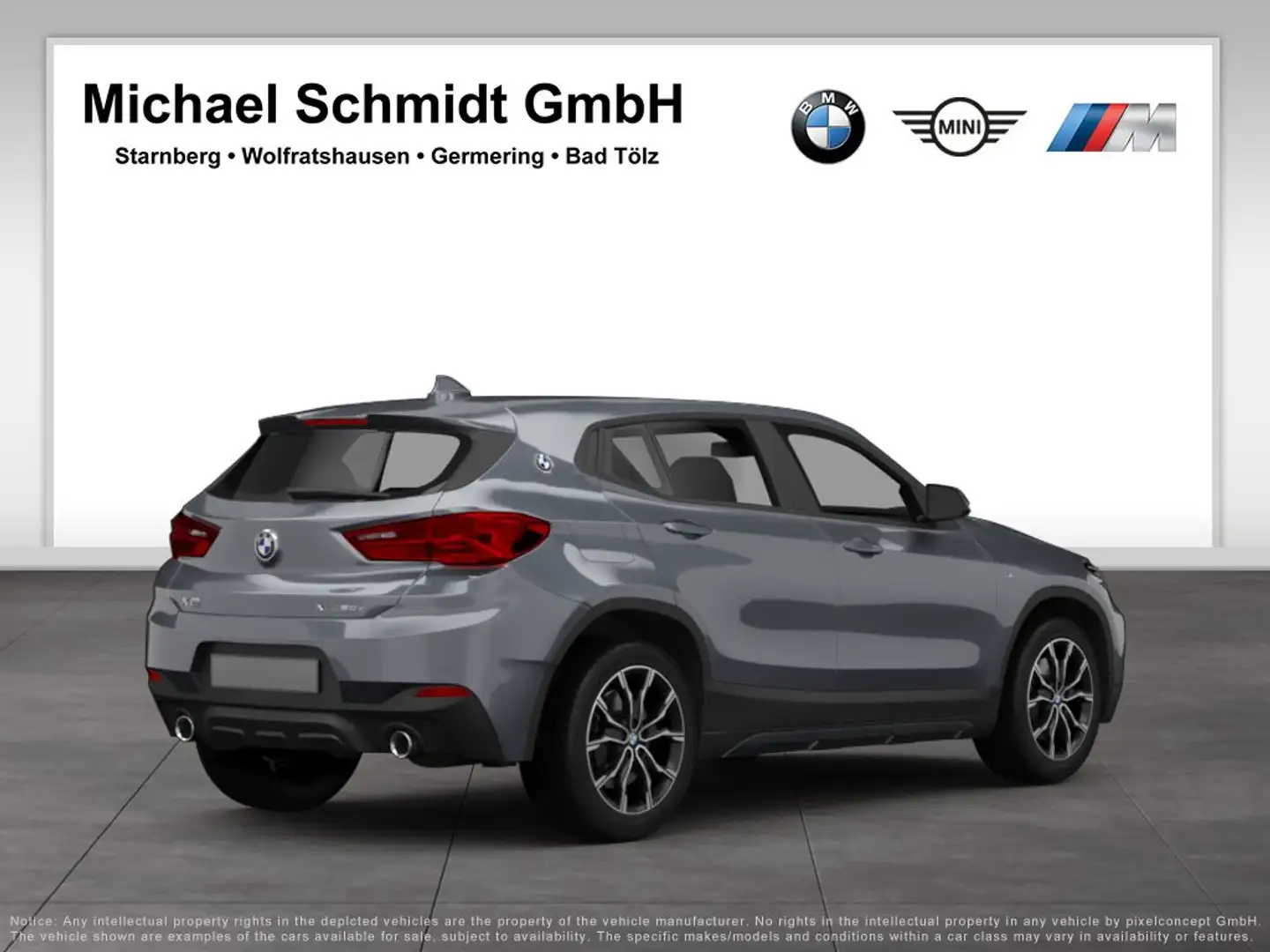 BMW X2 xDrive20i *M Sportpaket*Navi+*HUD*AHK*HiFi*DAB*LED Grau - 2