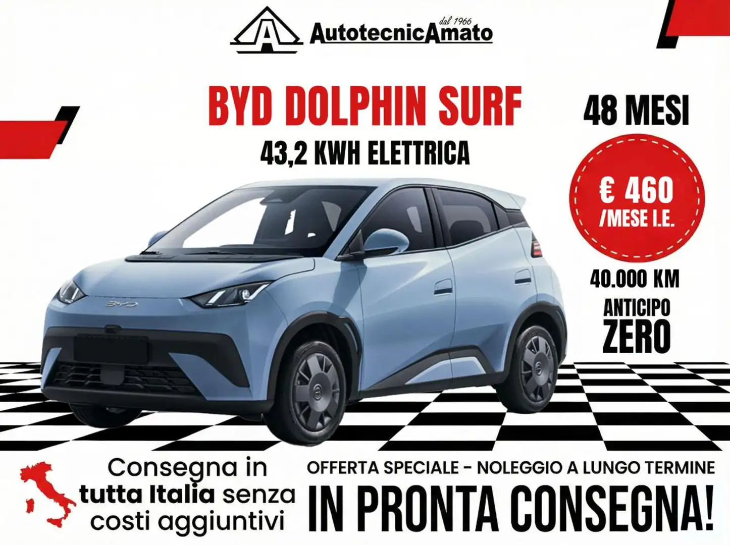 BYD Dolphin Surf 43,2 kWh Blu/Azzurro - 1