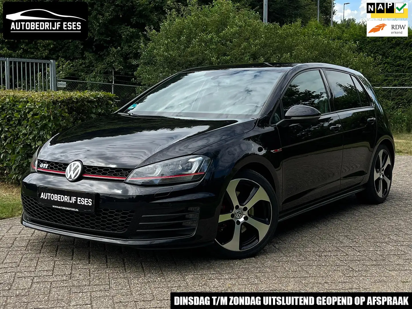 Volkswagen Golf GTI 2.0 - DSG|MF-STUUR|CRUISE|NAVI|STOELVERW Zwart - 1