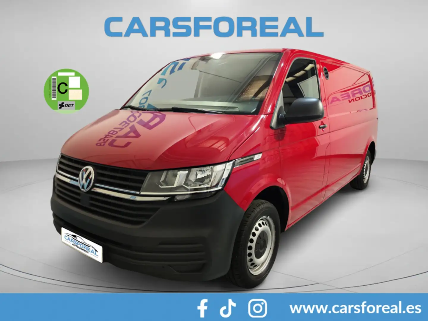 Volkswagen Transporter Furgón 2.0TDI BMT Larga 81kW Rojo - 1