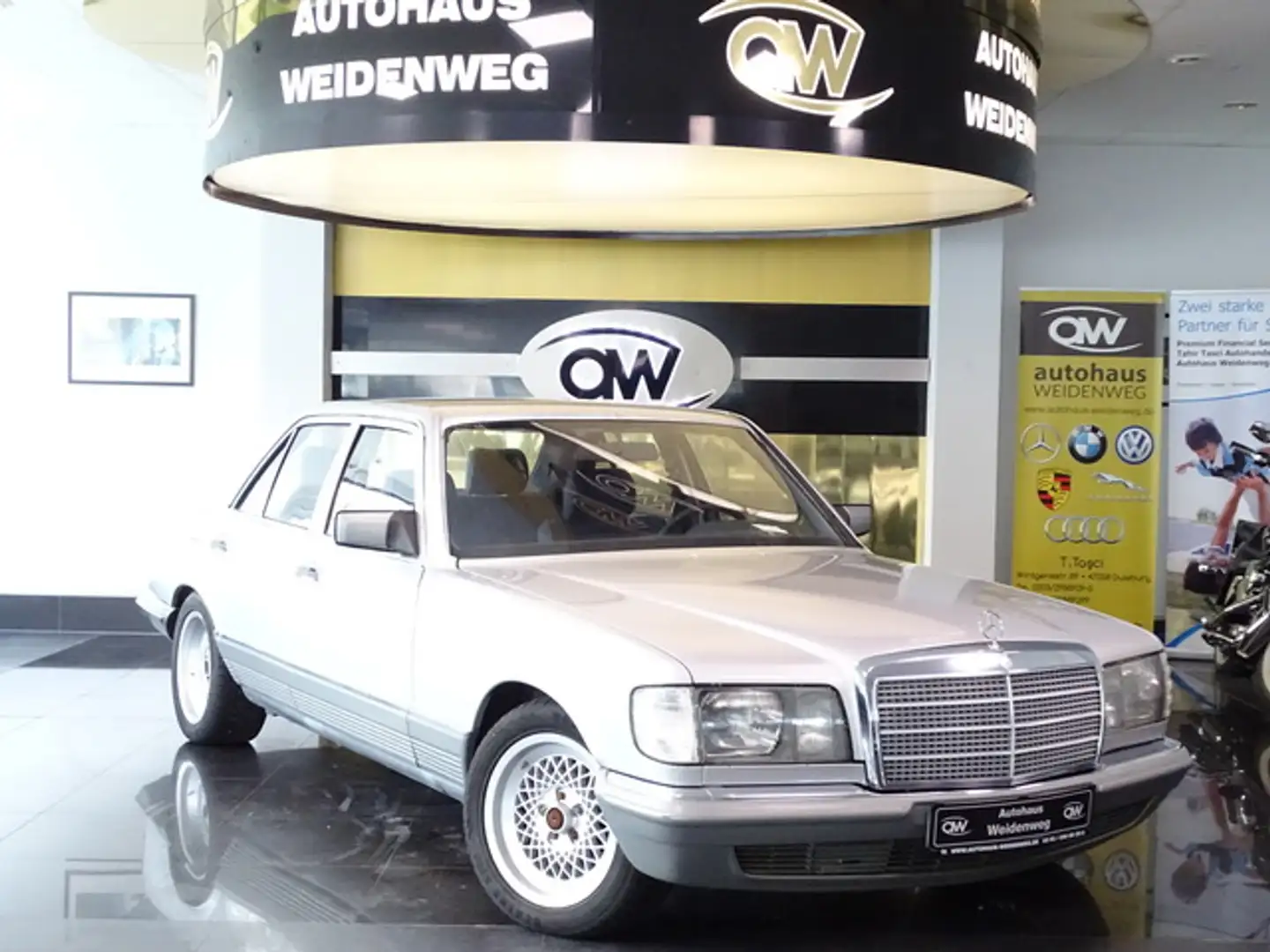 Mercedes-Benz 380 SE Automatik.Klima H-Kennzeichen Argent - 1