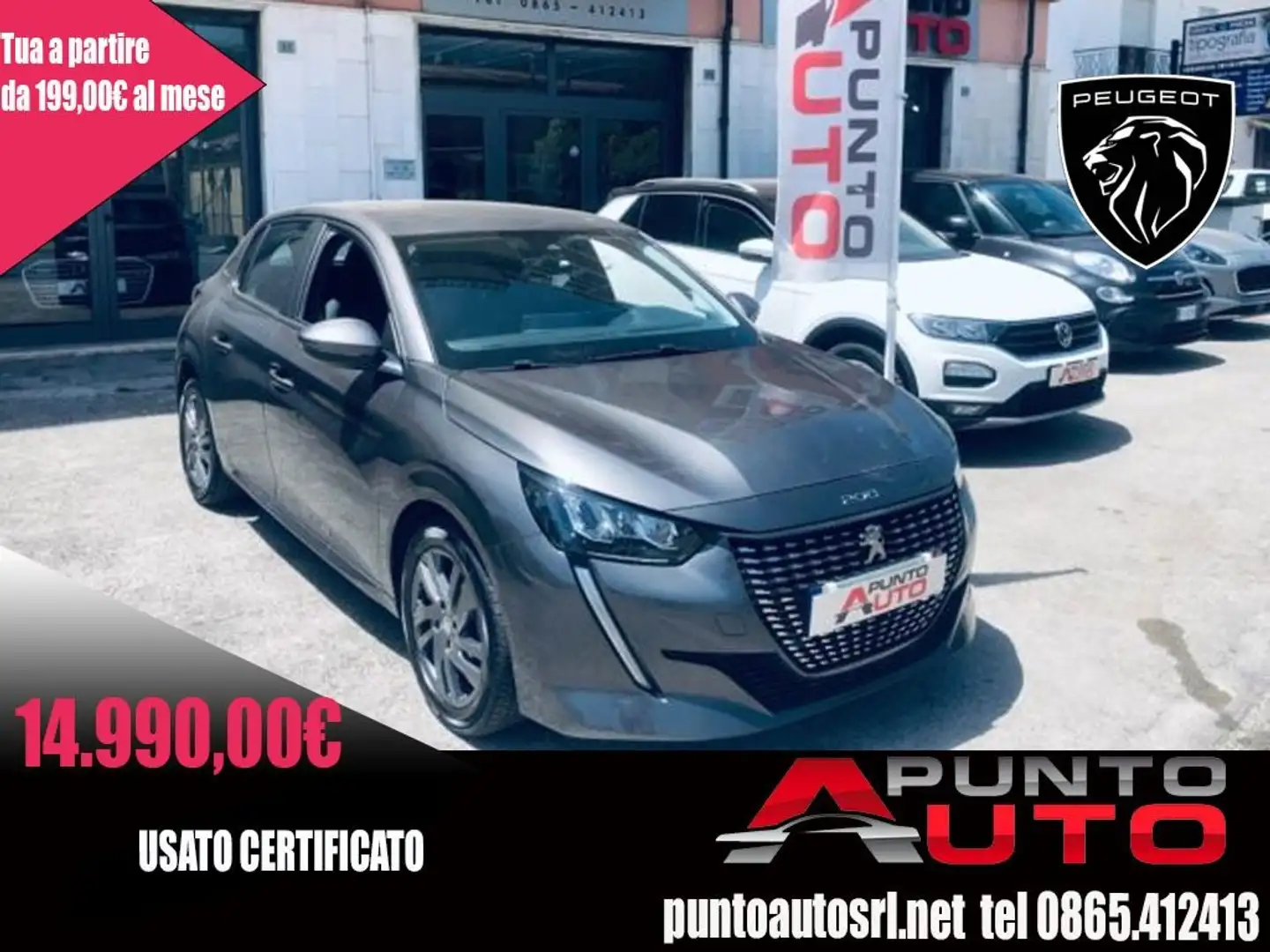 Peugeot 208 BlueHDi 100 Stop&Start 5 porte PACK ALL Gris - 1
