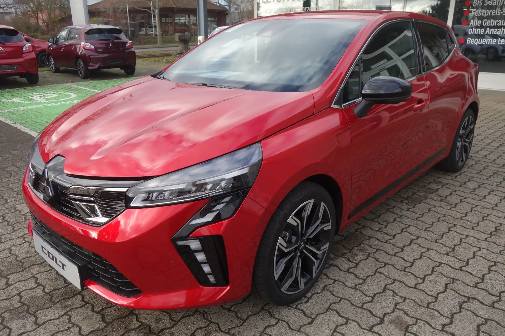 Mitsubishi Colt TOP 1.0 T-Benziner 6-Gang*360°Kam+PDC,Navi* Rot - 1