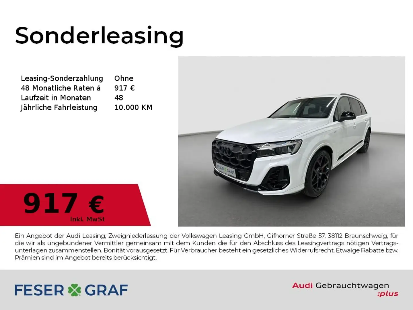 Audi Q7 SUV S line 55 TFSI e quattro Matrix Pano NaVI Weiß - 1