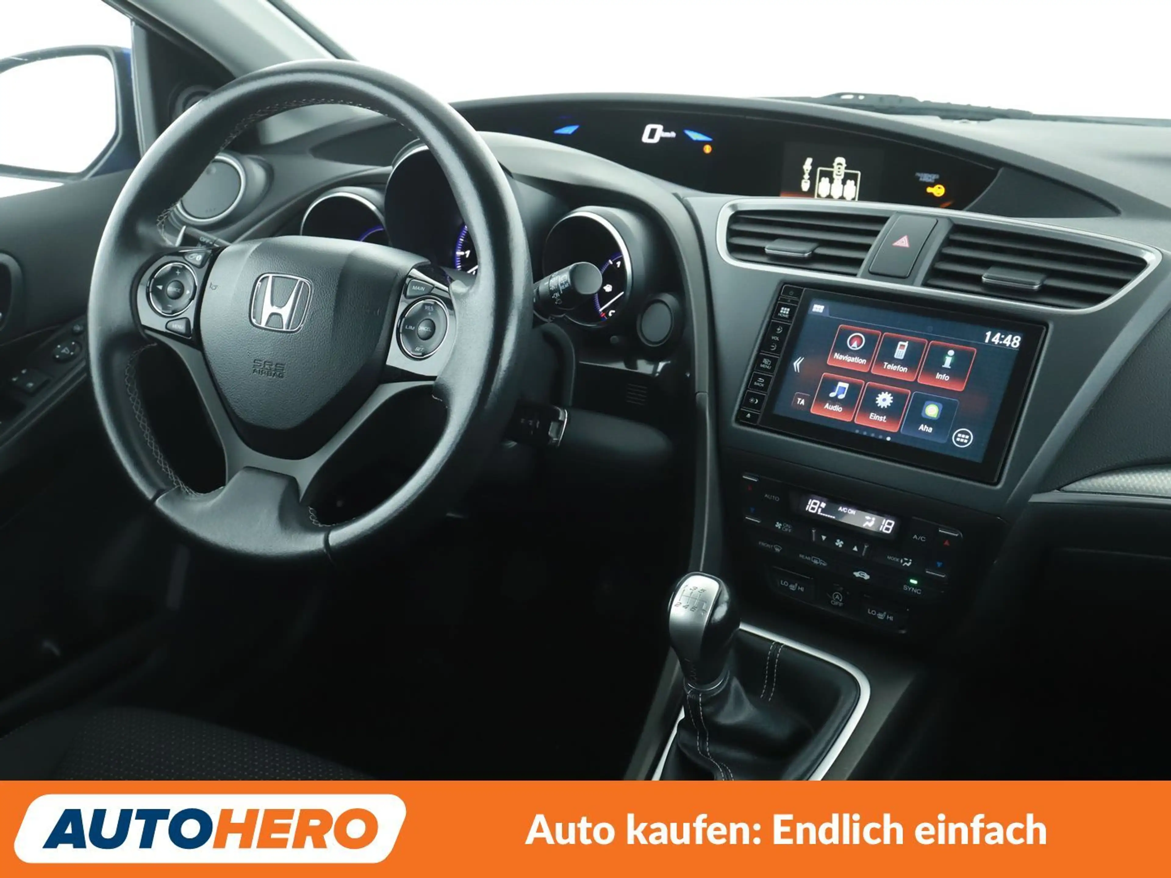 Honda Civic 1.4 Elegance*NAVI*TEMPO*CAM*SHZ*KLIMA* — photo 13