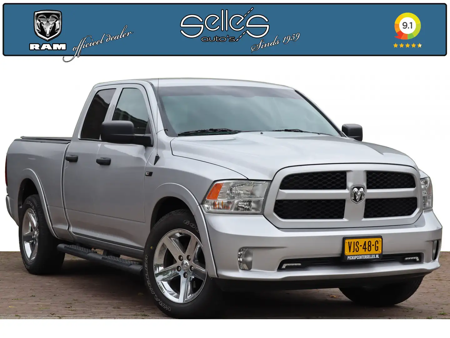 Dodge RAM 1500 5.7 V8 Quad Cab | 6 Persoons | Lange Laadbak Сірий - 1