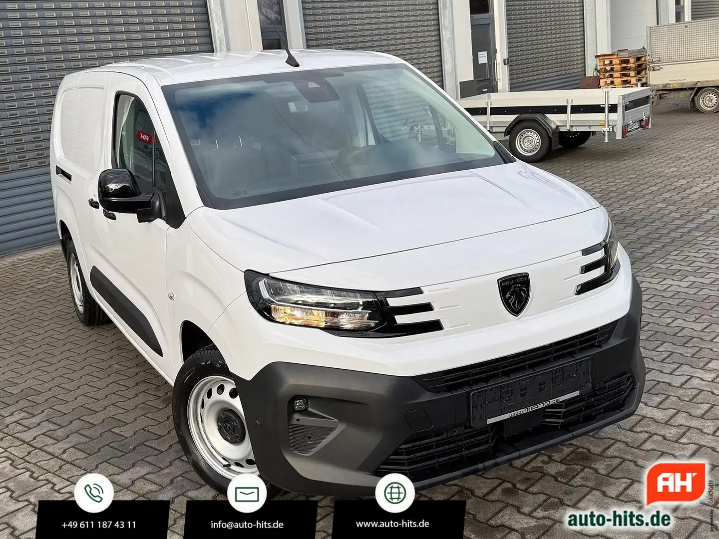 Peugeot Partner 1.5 D XL Klimautomatik 3-Sitze Holzboden Weiß - 1