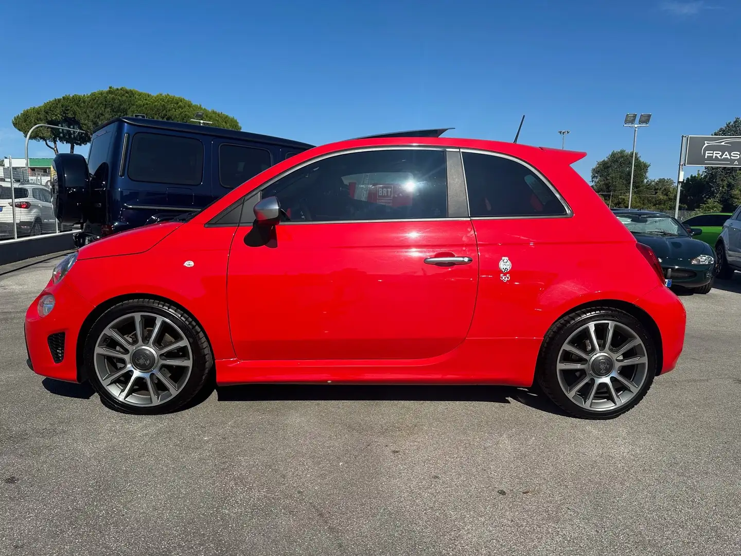 Abarth 595 595  1.4 t-jet Turismo 165cv /TETTO/PELLE/KM DOC. Rosso - 2