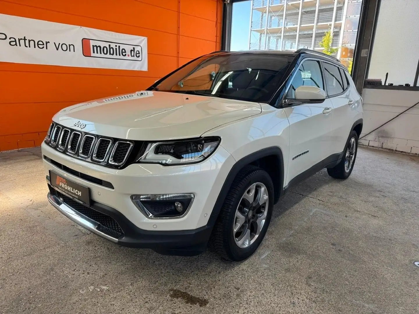 Jeep Compass Limited ACC Kamera Navi Teilleder Weiß - 1