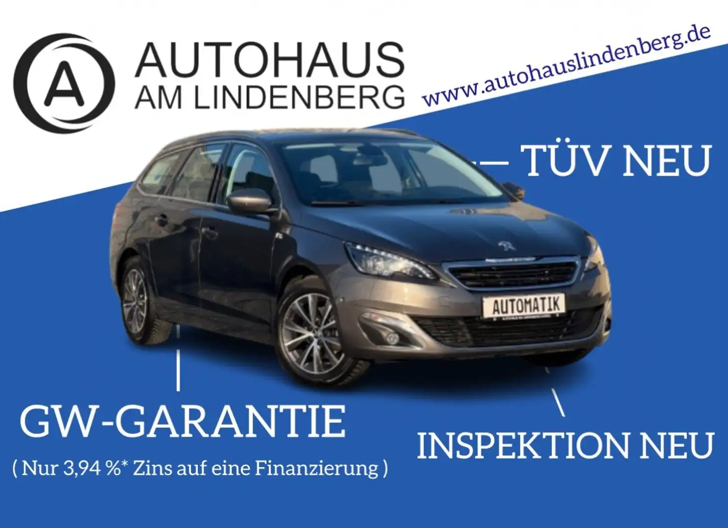 Peugeot 308 SW Allure*AUTOMATIK*NAVI*R-KAM*PANO*LED Grau - 1