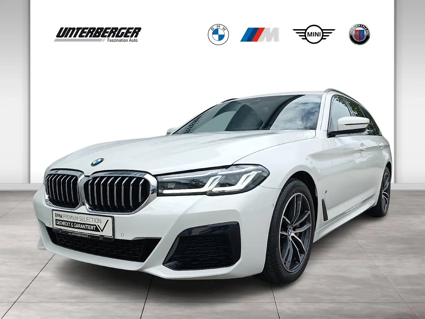 BMW 530 i xDrive Touring AHK Head-Up Laser RFK SHZ Weiß - 1
