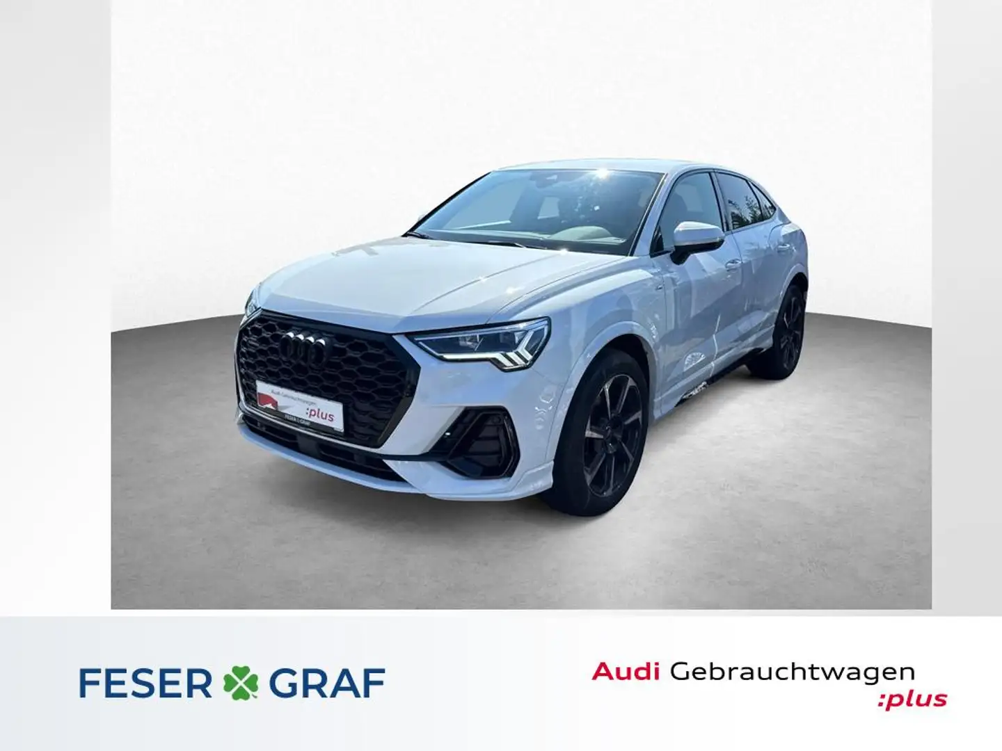 Audi Q3 Sportback 40 TFSI quattro 2x S line-ACC-LED-Navi- Blanc - 1