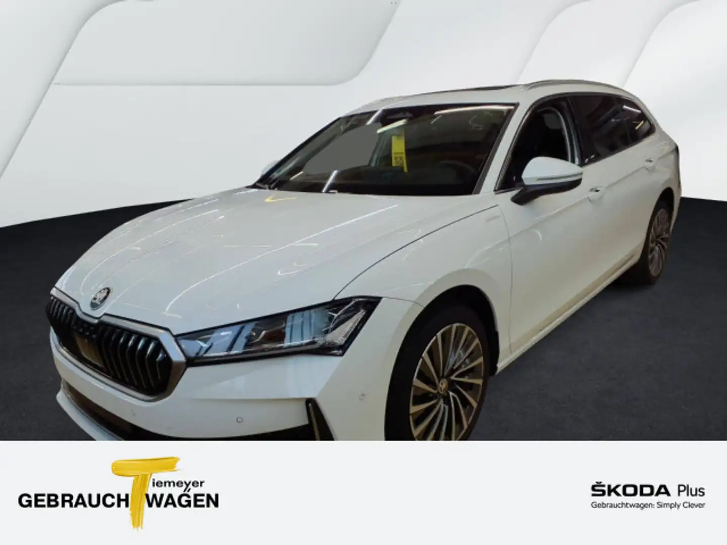 Skoda Superb Combi 1.5 TSI mHEV L&K PANO LEDER AHK 360 Weiß - 1