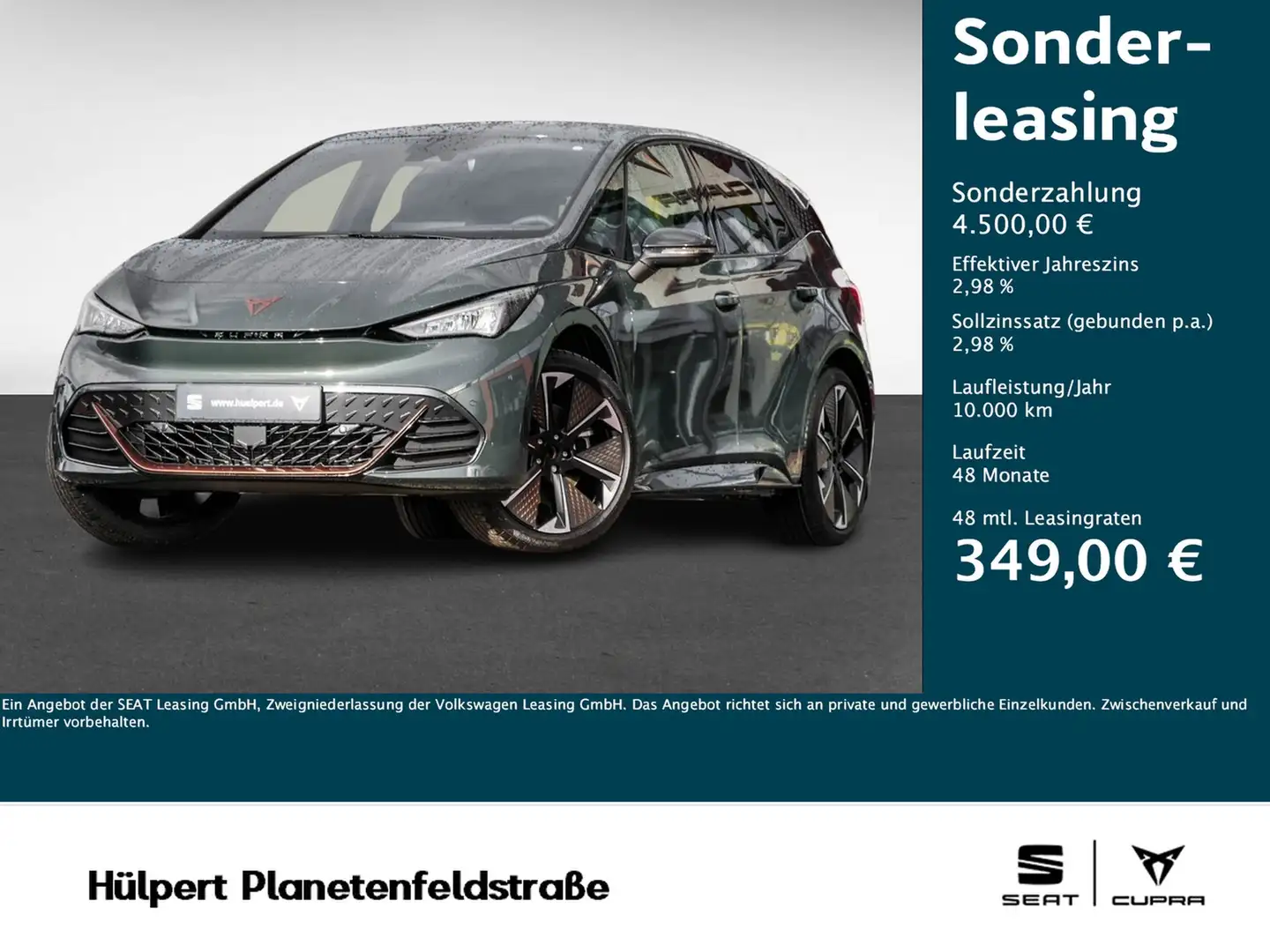 CUPRA Born VZ SENNHEISER ACC NAV 20 ZOLL LM Groen - 1