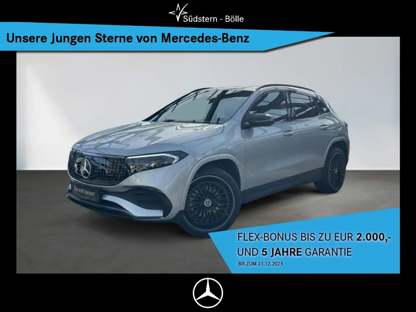 Mercedes-Benz EQA 350 4M AMG+NIGHT+AHK+MEMORY+20"+WINTER-PAKET Argent - 1