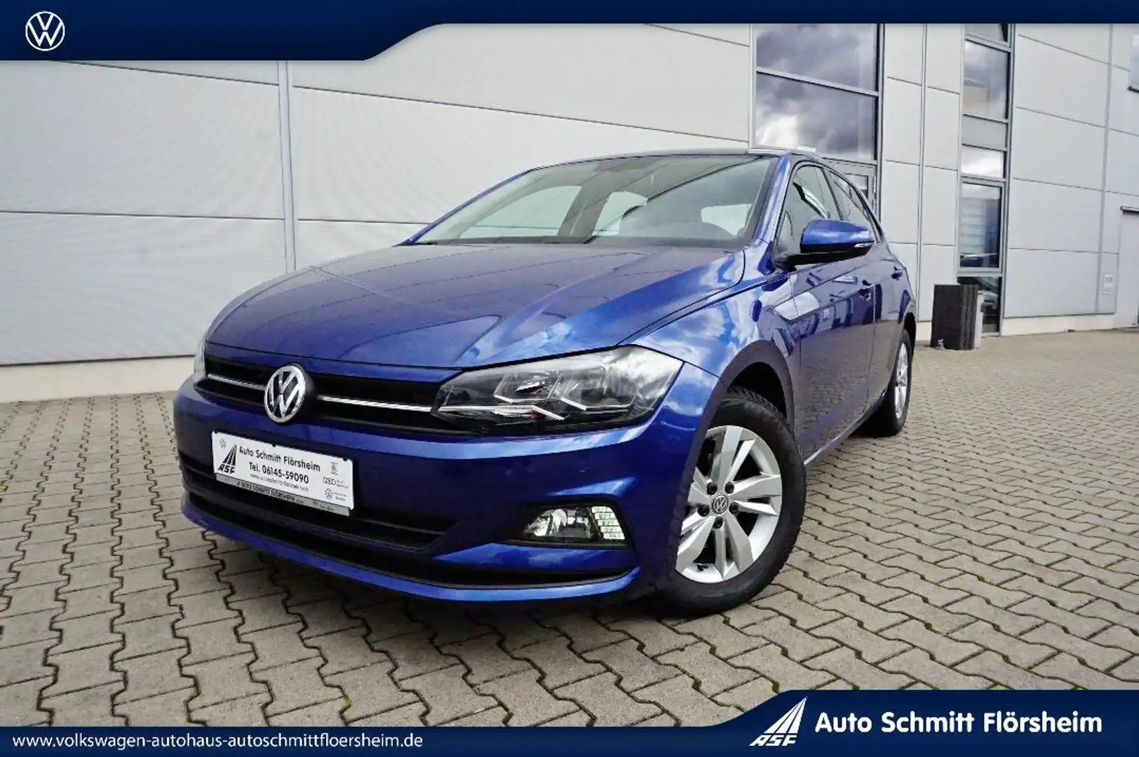 Volkswagen Polo Comfortline 1,0 l TSI 7-Gang-DSG Navi,Clima,Sihz Blau - 1