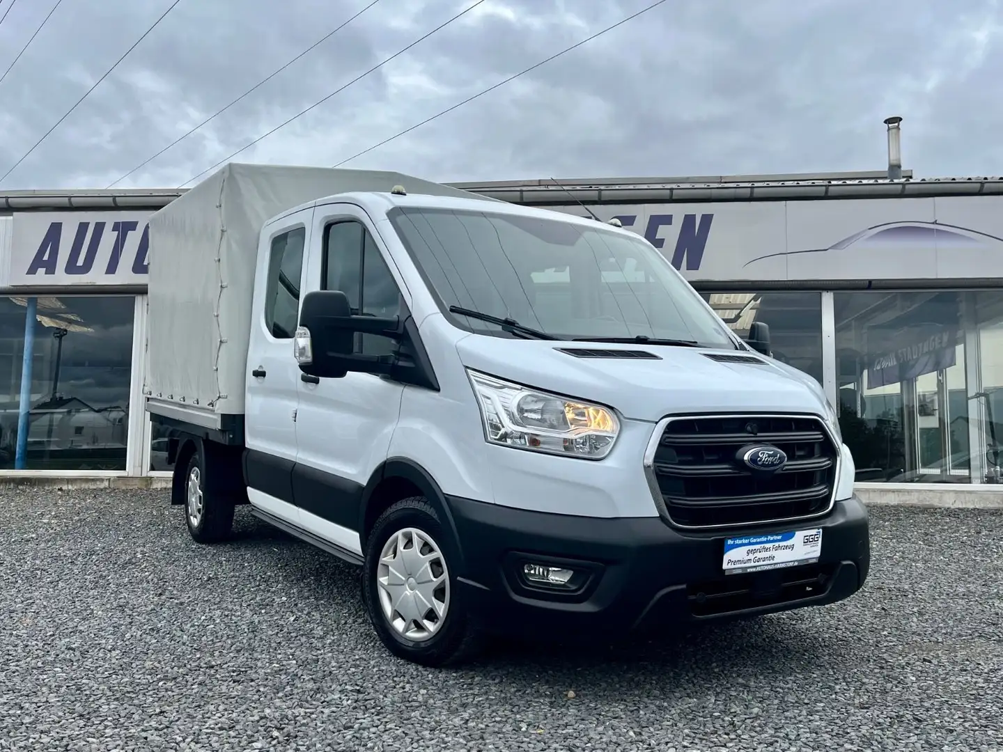 Ford Transit Pritsche 310 L2 Doppelkabine TEMPOMAT Weiß - 1